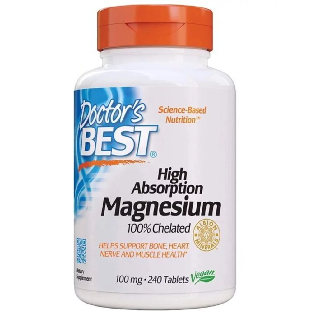 Doctor's Best High Absorption Magnesium Multivitamins 100 mg, 240 Ct. Tablets