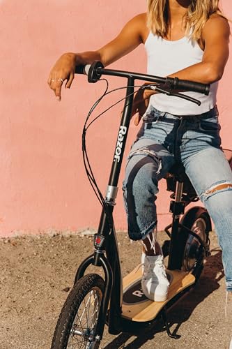 EcoSmart Metro Electric Scooter – Padded Seat, Wide Bamboo Deck, 16