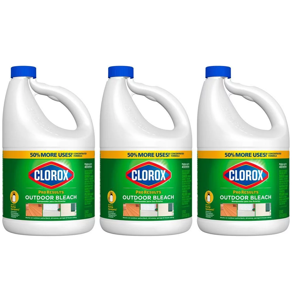 121 Oz. Pro Results Concentrated Liquid Outdoor Bleach Cleaner (3-Pack)
