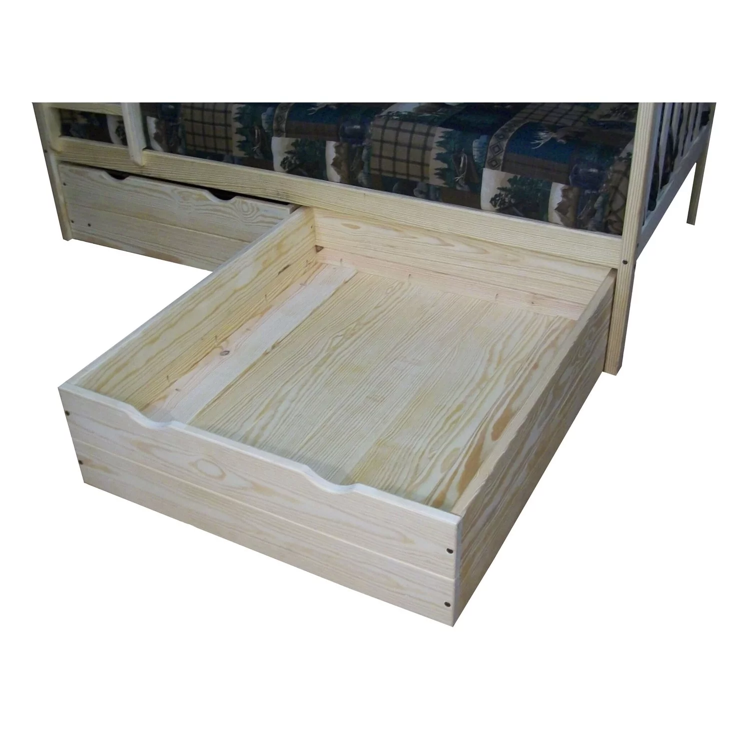 Kunkle Holdings LLC Pine 2 Piece Full Drawers Unfinished Wood Finish