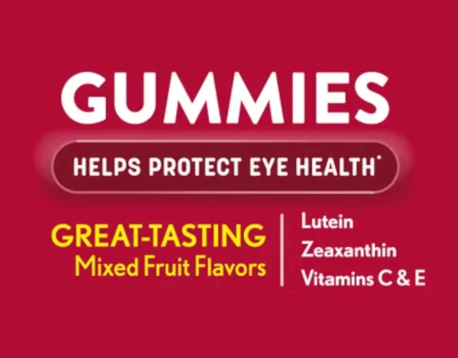 Ocuvite Eye Vitamin & Mineral Supplement, Eye Health Adult Gummies, Contains Lutein & Zeaxanthin, 60 Gummies, 4-Pack