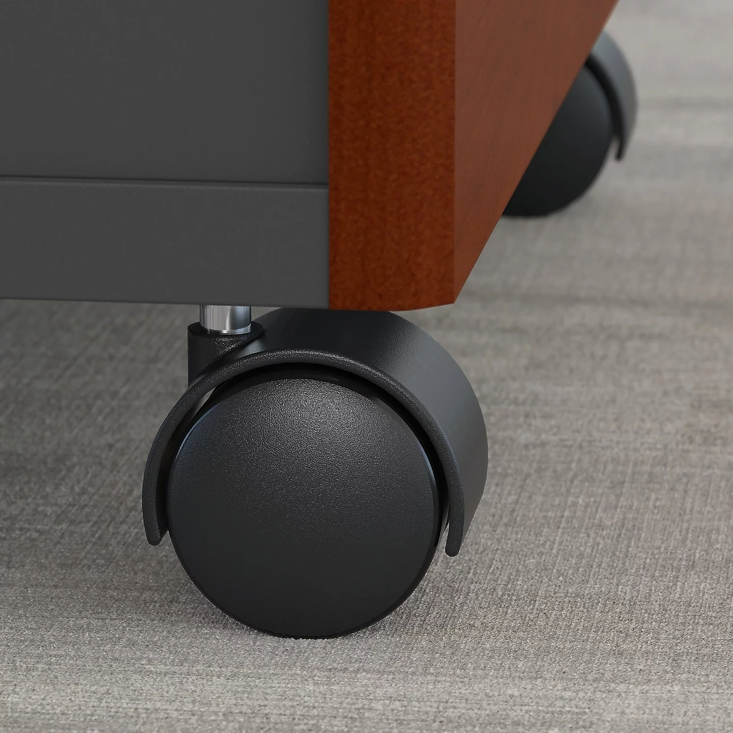 Series C 66W x 30D Office Desk with Drawers in Hansen Cherry - Engineered Wood