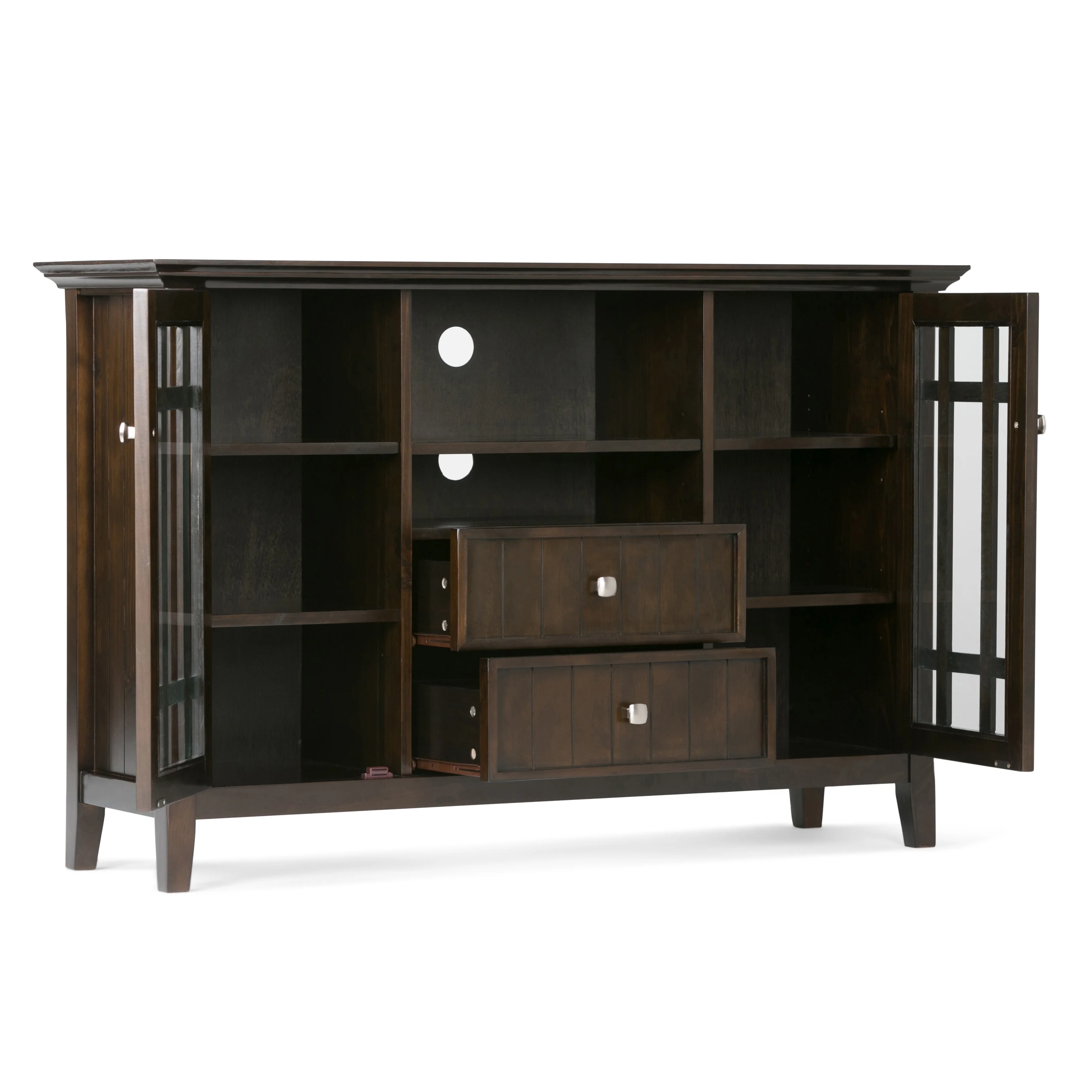 WyndenHall  Freemont 53-in. Dark Tobacco Solid Wood TV Stand - 53