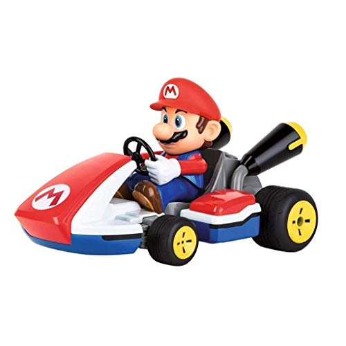 Carrera RC 370162108X Official Licensed Mario Kart Yoshi Race Kart 1:16 Scale 2.4 GHz Splash Proof Remote Control Car Vehicle with Sound and Body Tilting Action - Kid Toys