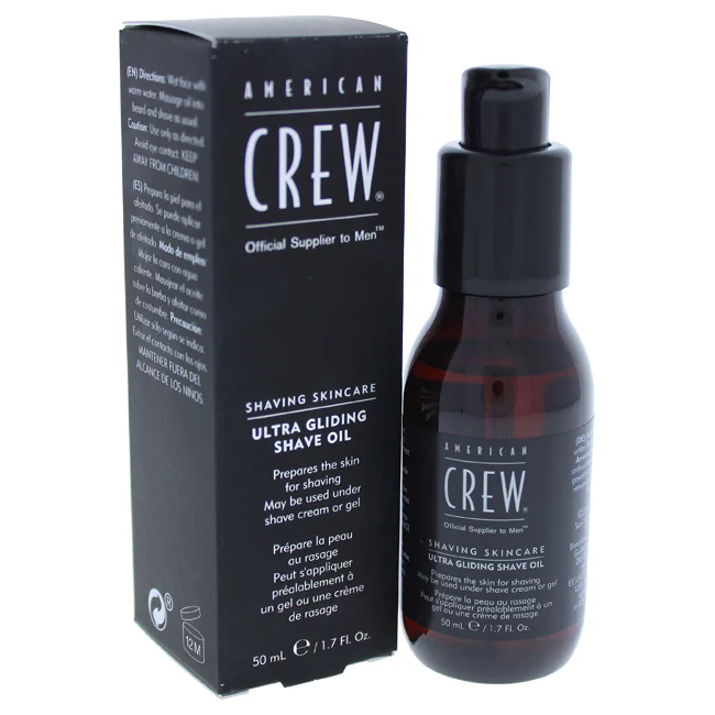 American Crew Ultra Gliding Shave Oil by American Crew for Men - 1.7 oz Shave Oil