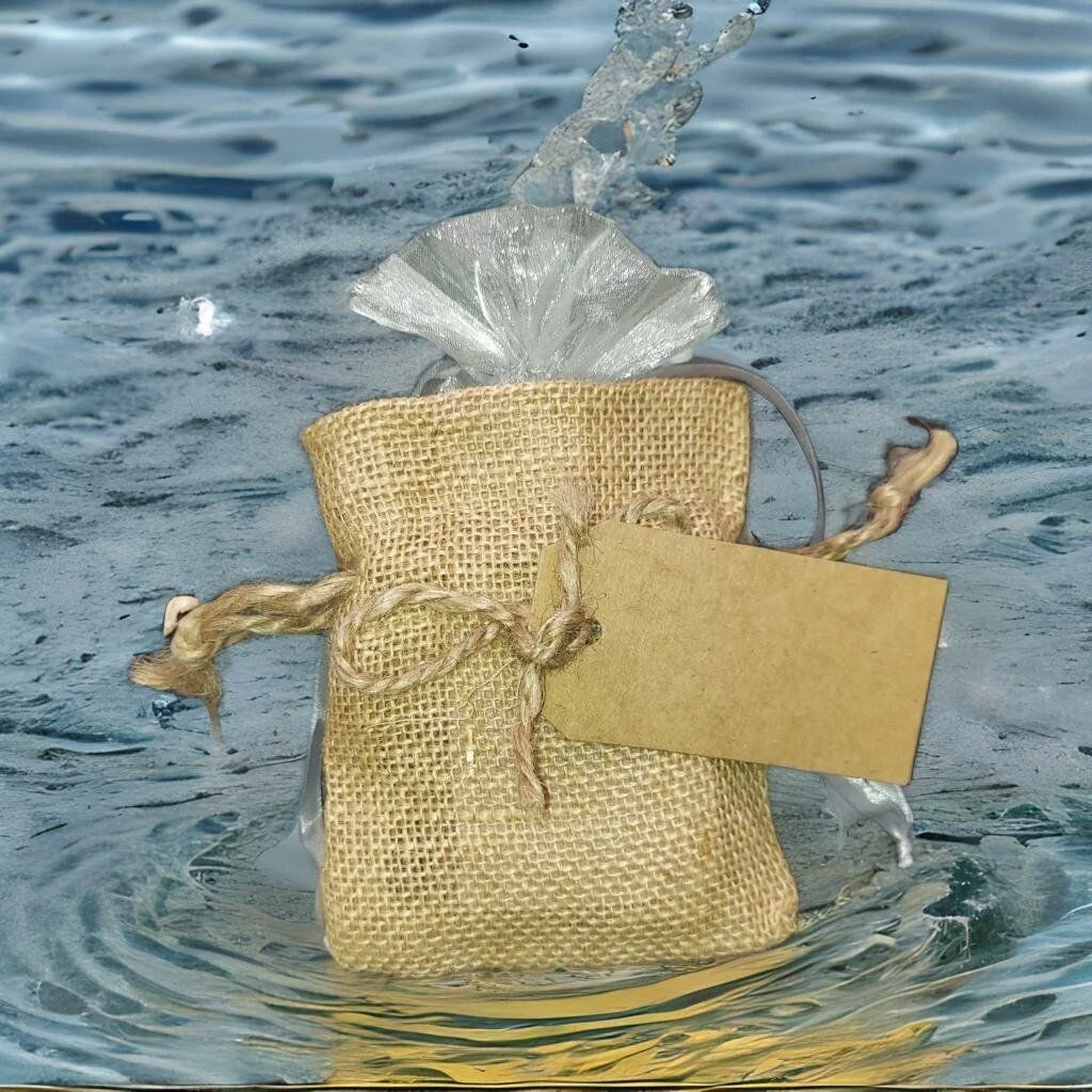 Organic Goat Milk in Burlap Bag- 4 Bars