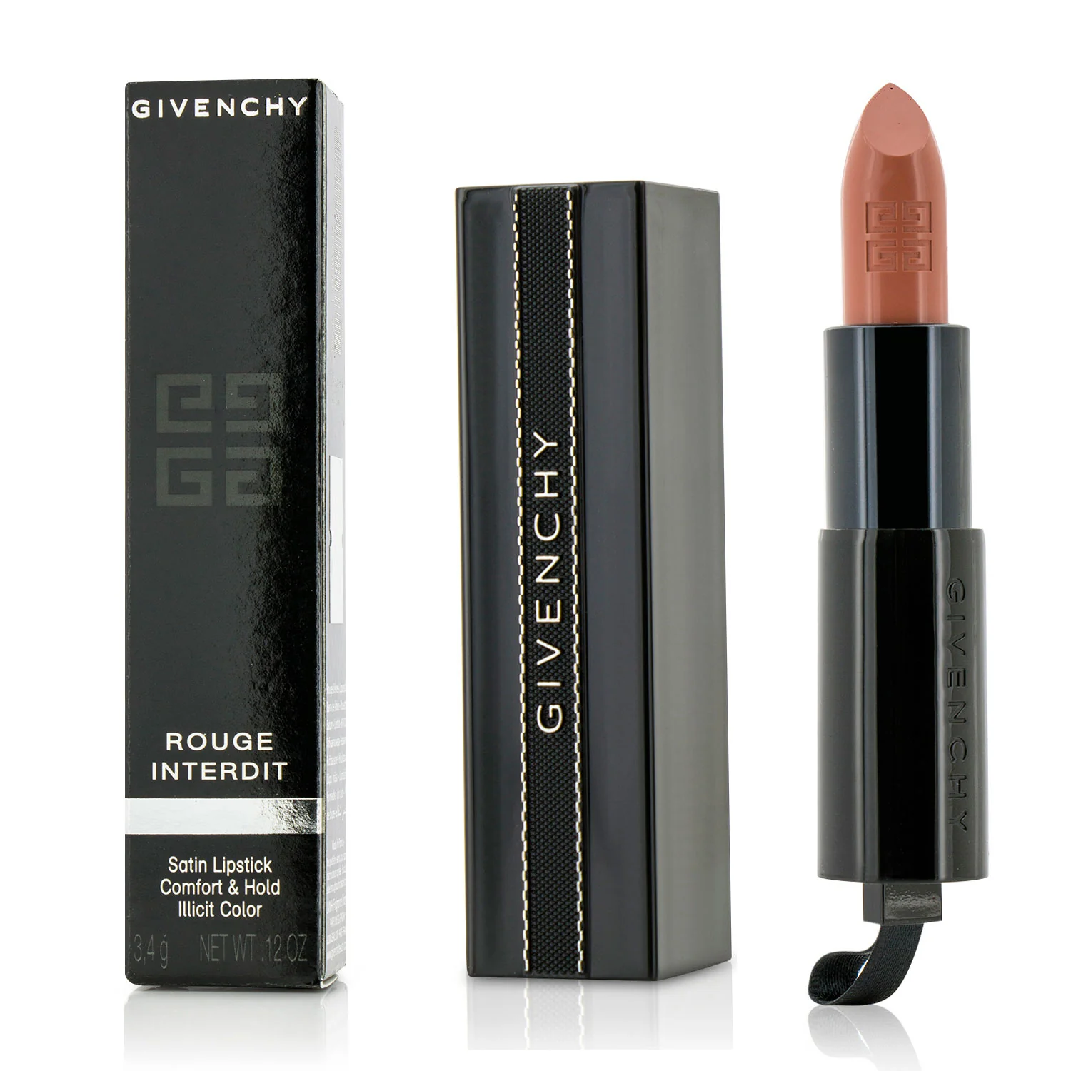 Givenchy Rouge Interdit Satin Lipstick - # 6 Rose Nocturne  3.4g/0.12oz