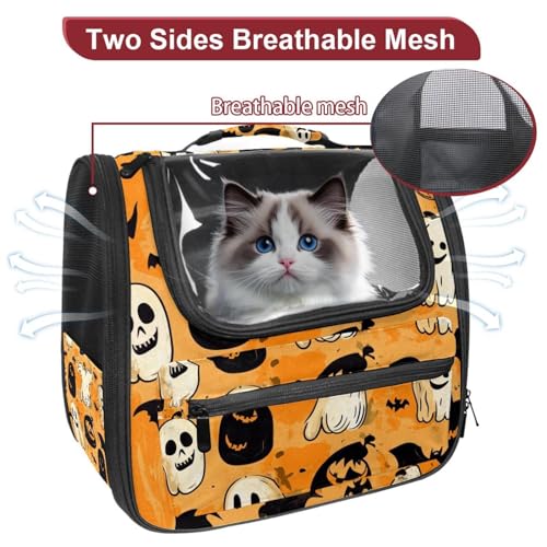 Halloween Pet Carrier Soft Sided Carrier for Small Medium Cats Dogs
