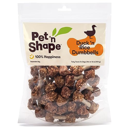 Pet 'n Shape Chik 'N Rice Dumbbells - All Natural Dog Treats, Chicken, 32 oz