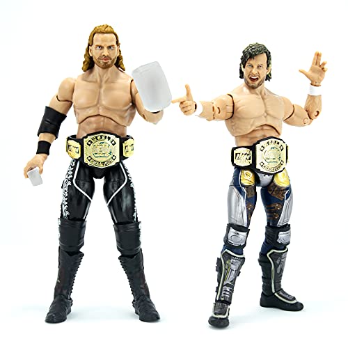 All Elite Wrestling UNRIVALED 2 Pack - The Young Bucks - 6-Inch Matt Jackson and Nick Jackson Figures with Accessories, Multi - Amazon Exclusive