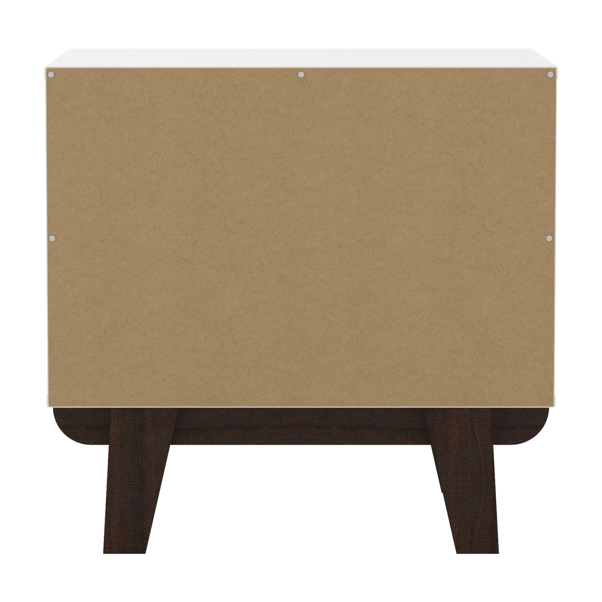 Kincaid Wood 2-Drawer Nightstand, Matte White, by Hillsdale Living Essentials