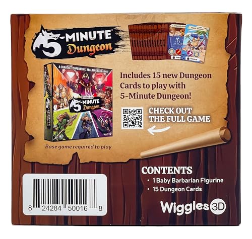 Wiggles 3D 5-Minute Dungeon A Chaotic, Co-Operative, Real-time Card Game | Fast-Paced Board Game | for Families, Ages 8 & up | 2-5 Players