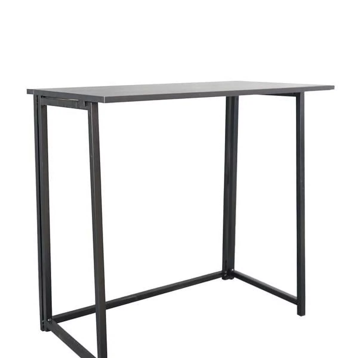 Simple Collapsible Computer Desk, Stable and Firm, Bedroom, Black