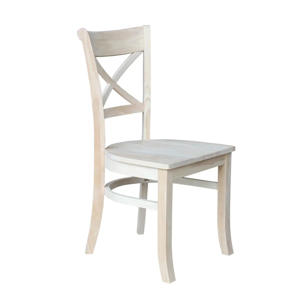 Set of Two Charlotte X-Back Chairs