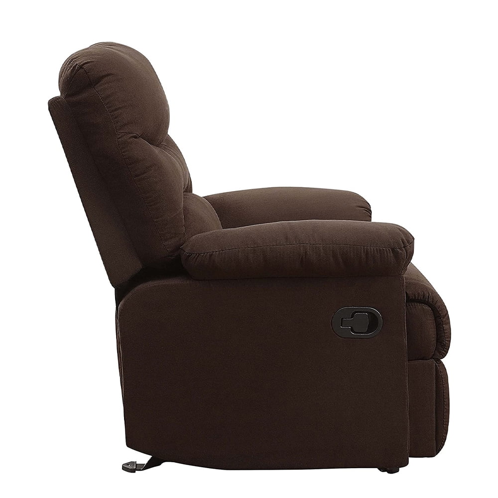 Acme Furniture Arcadia Recliner in Chocolate Microfiber