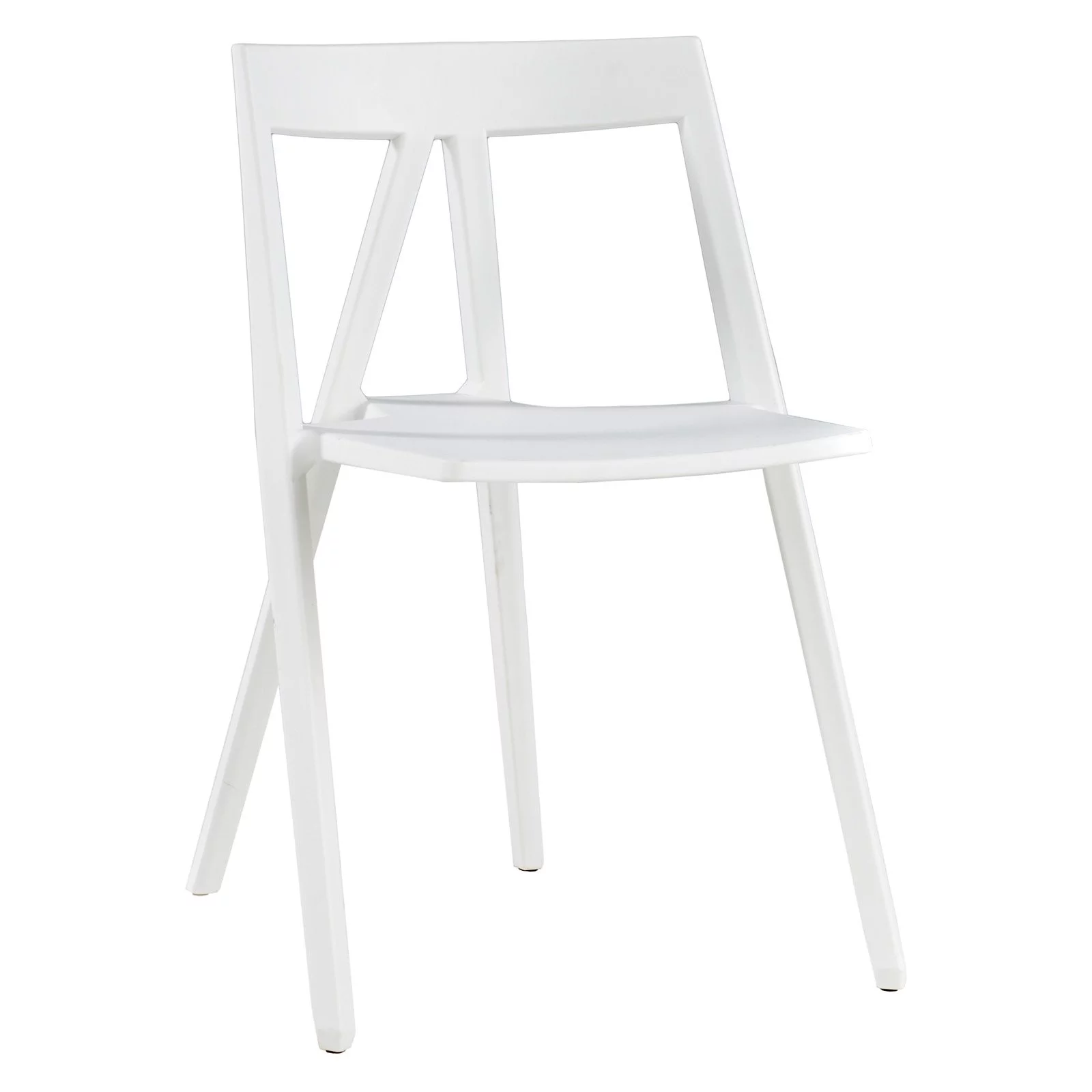 Max RPP-MILAN-BLK Milan Resin Polypropylene Stackable Event Chair - Black