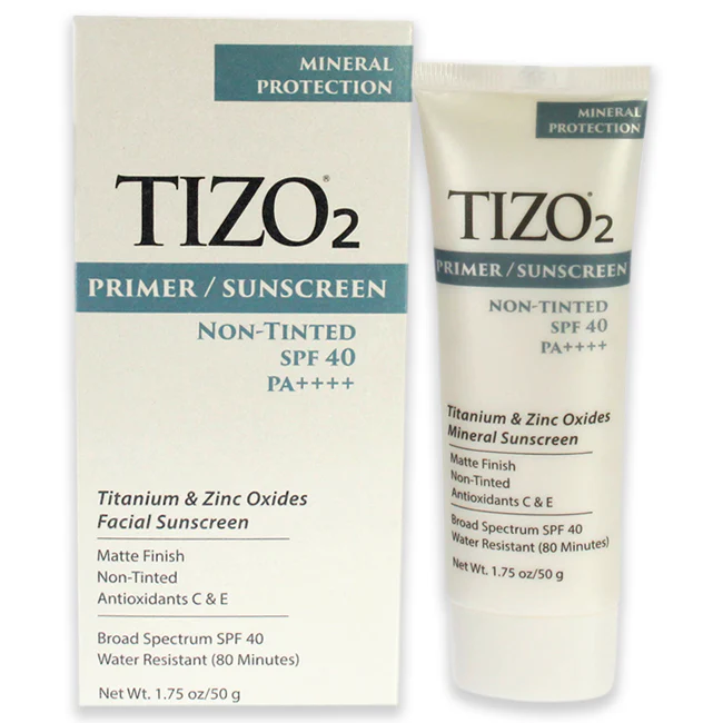 Tizo2 Facial Primer Non-tinted SPF 40 by Tizo for Unisex - 1.75 oz Sunscreen