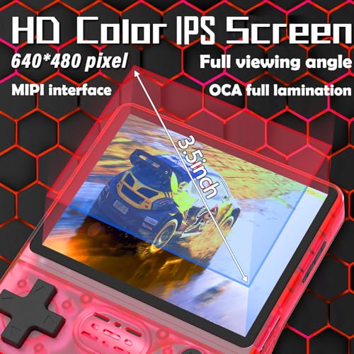 30000 Games in 1 Handheld Game Console R40S PRO 3.5 inch IPS Screen Mini Retro Console 3800mAh Portable Pocket Arcade 45 simulators 256G TF Card