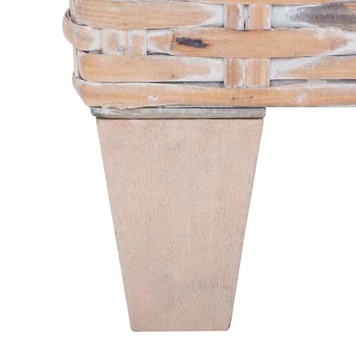 SAFAVIEH Home Collection Leary Coastal Natural White Wash Coffee Table