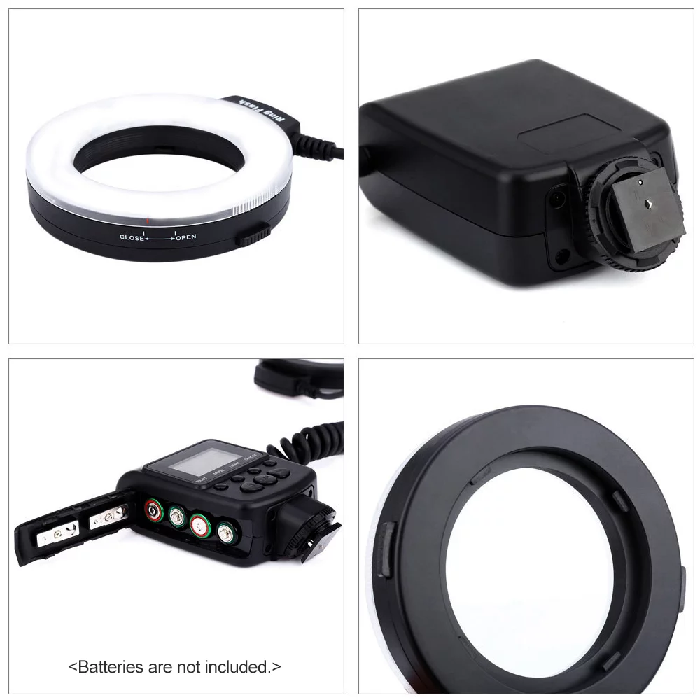 Spirastell Flash lamp,-130 ro Diffusers 8 Adapter Power 3 Diffusers Display 3000-15000K Power 3000-15000K Power 3 -130 LED LCD LED L Display ro LED L HUIOP Compatible Pentax Olympus QISUO ZDHF