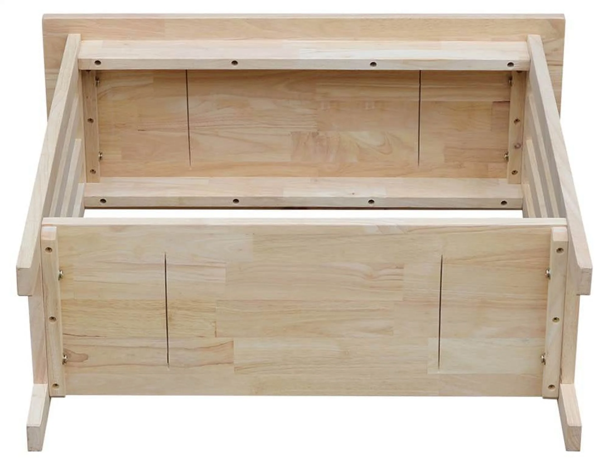 International Concepts Solid Wood Unfinished Mission Entry Table