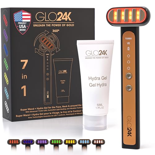 GLO24K Eye Care Beauty Massager. For Radiant, Beautiful Skin Around The Eyes.