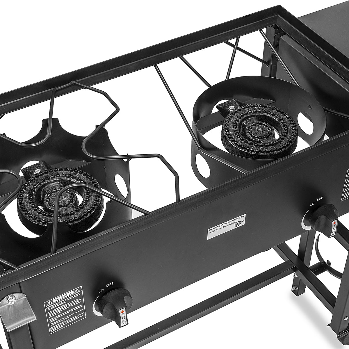 Barton Fryer w/Flat Top 58,000 BTU Double Burner Propane Stove