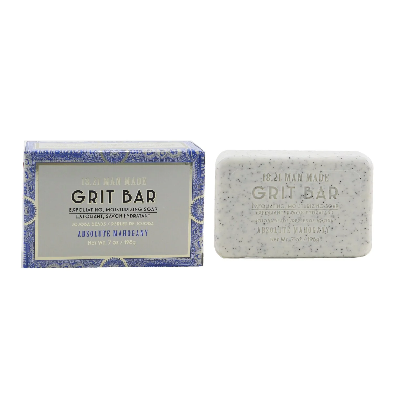 18.21 Man Made Grit Bar - Exfoliating, Moisturizing Soap - # Absolute Mahogany  198g/7oz