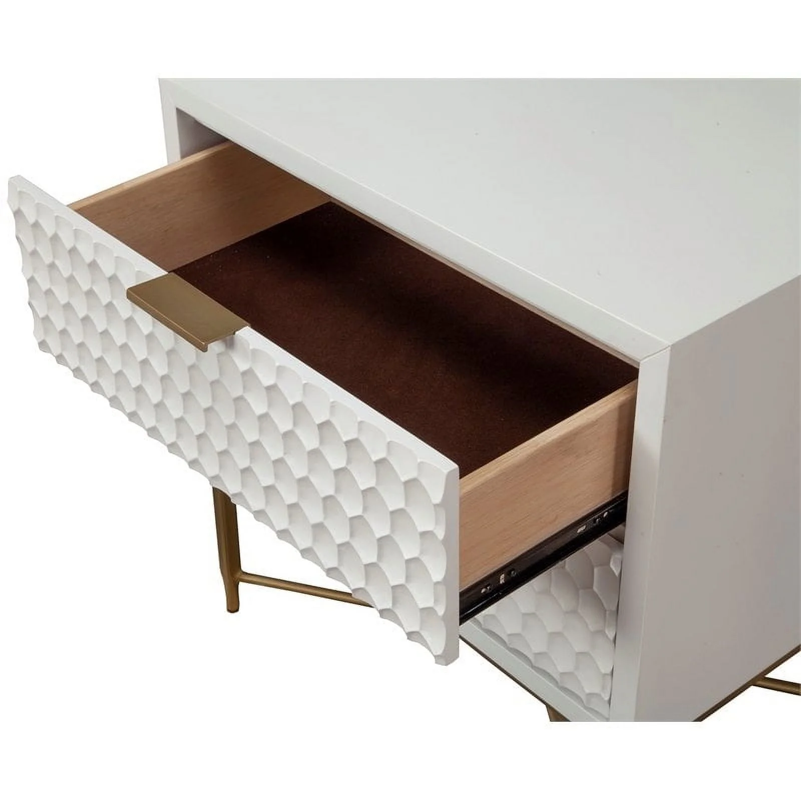 Home Square 4 Piece Set with Nightstand Standard King Headboard & Bedroom Vanity