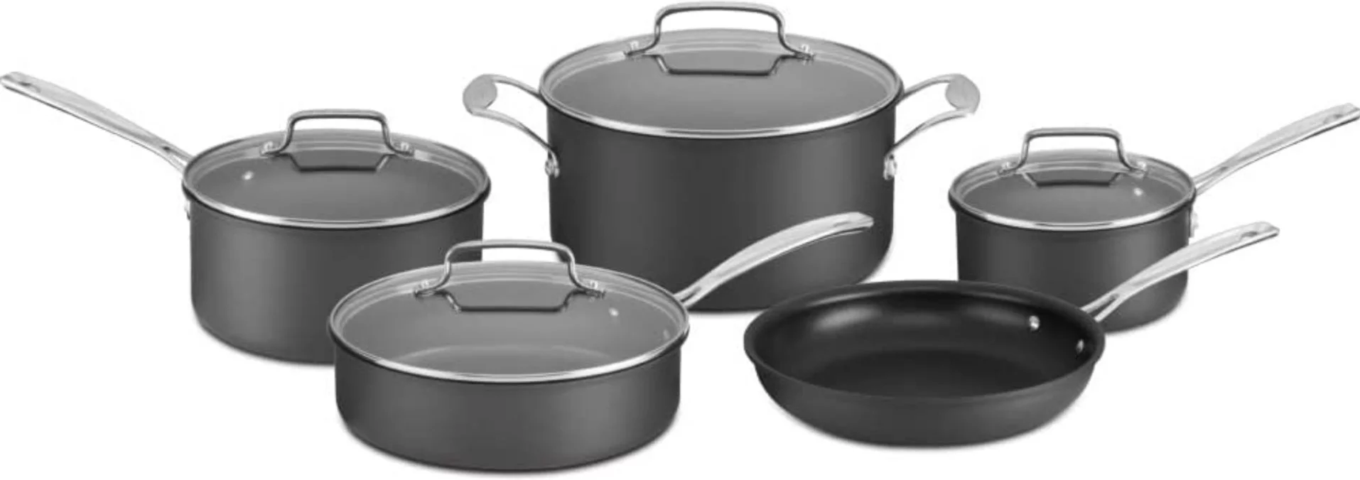 Cuisinart C67P-9 Hard Anodized 9 Piece Cookware Set