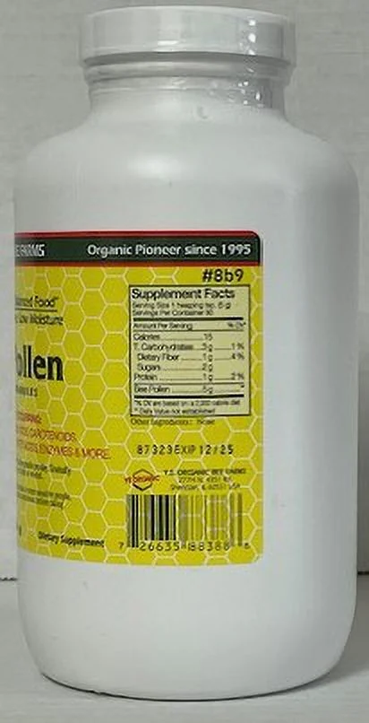 Y.S. Eco Bee Farms Low Moisture Bee Pollen Whole Granules 16 oz Granules