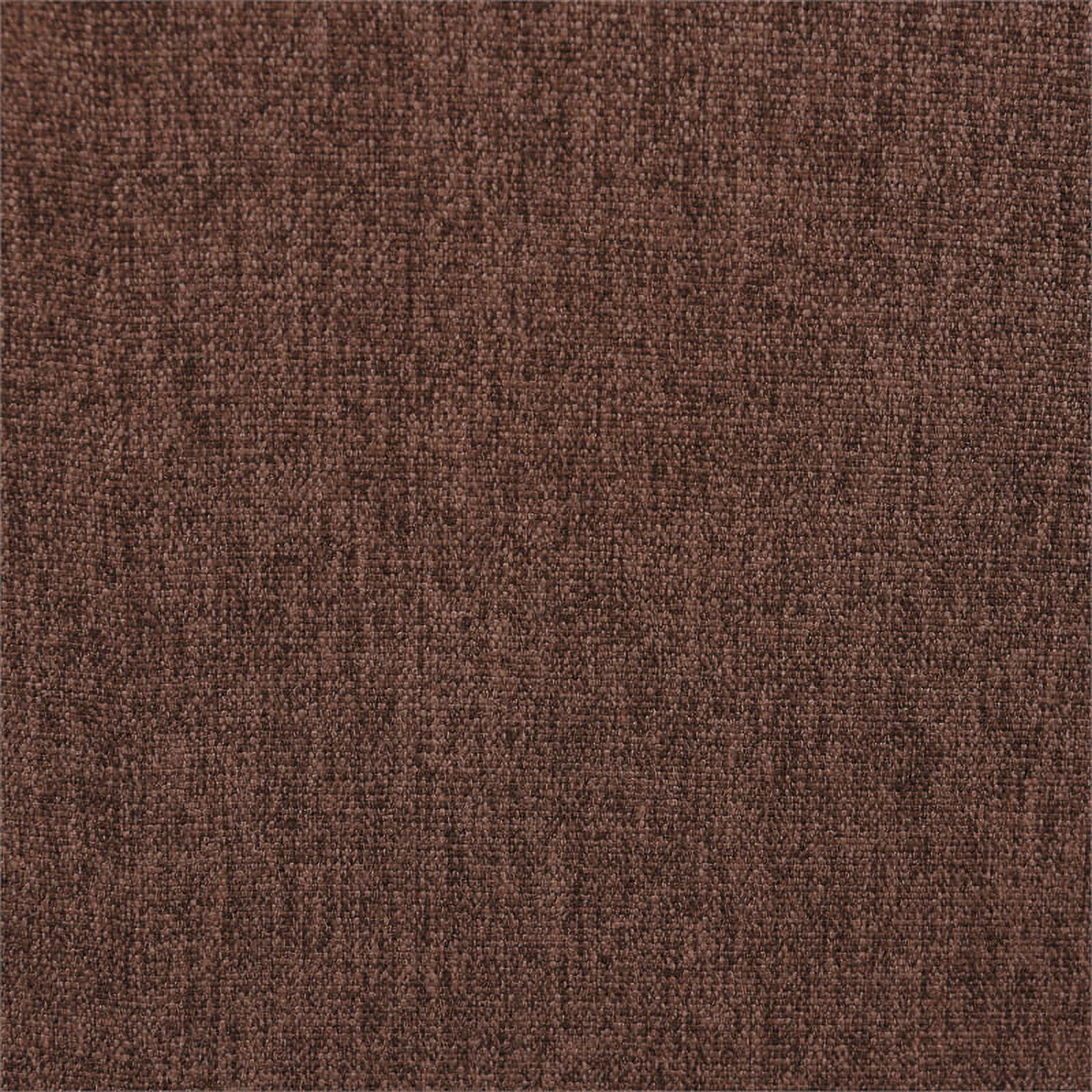 Pemberly Row Mid-Century Fabric Tufted Upholstered Accent Chair in Rust