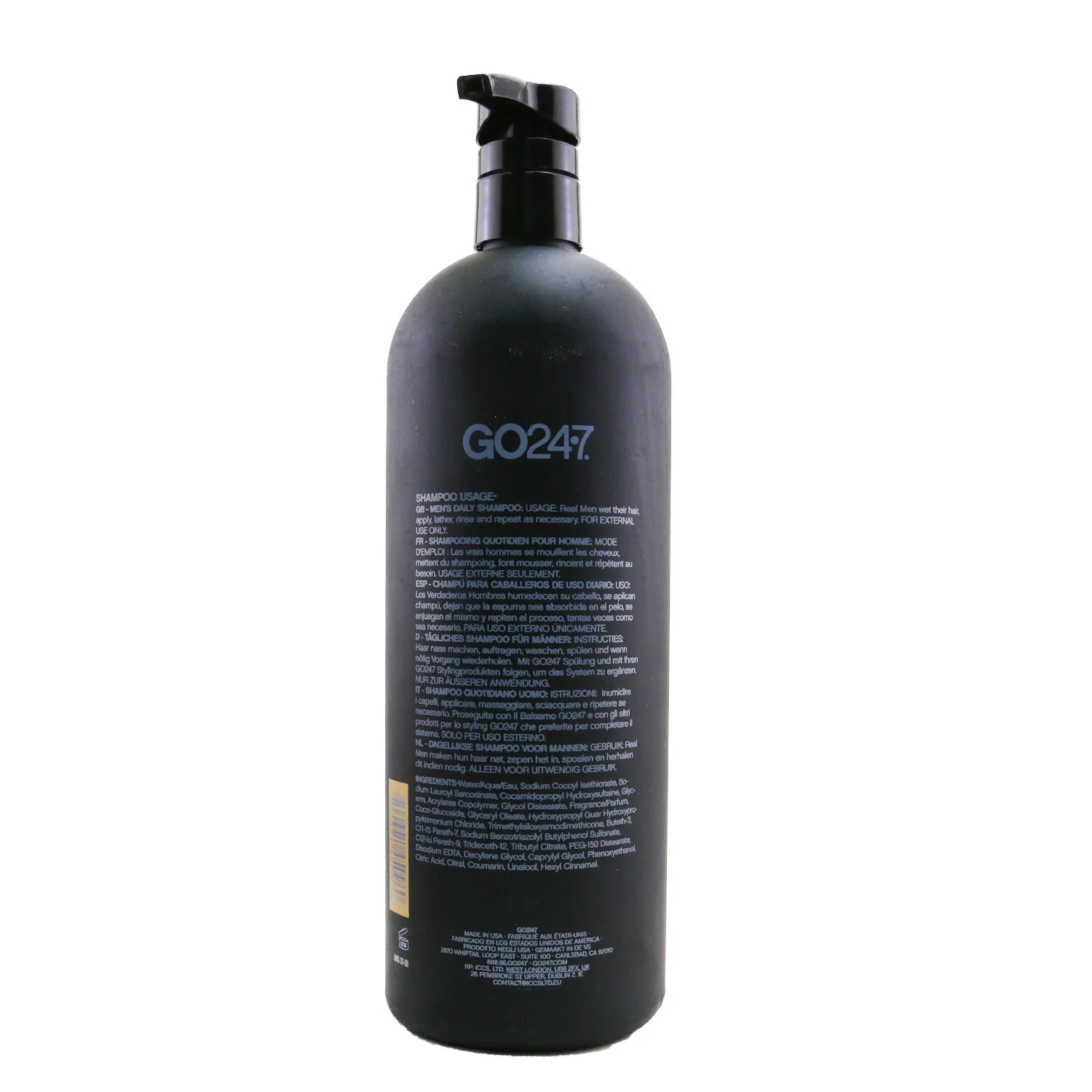 Unite GO24&middot;7 Real Men Shampoo (Salon Product)  1000ml/33.8oz