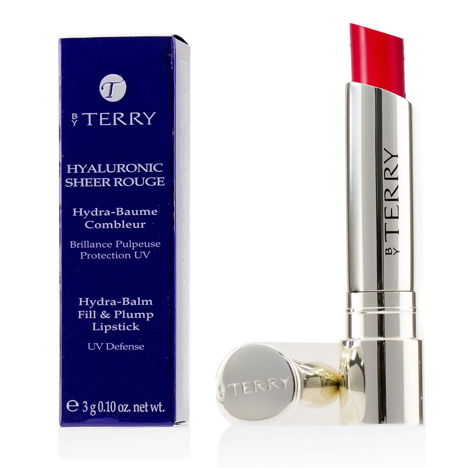 By Terry Hyaluronic Sheer Rouge Hydra Balm Fill & Plump Lipstick (UV Defense) - # 6 Party Girl  3g/0.1oz