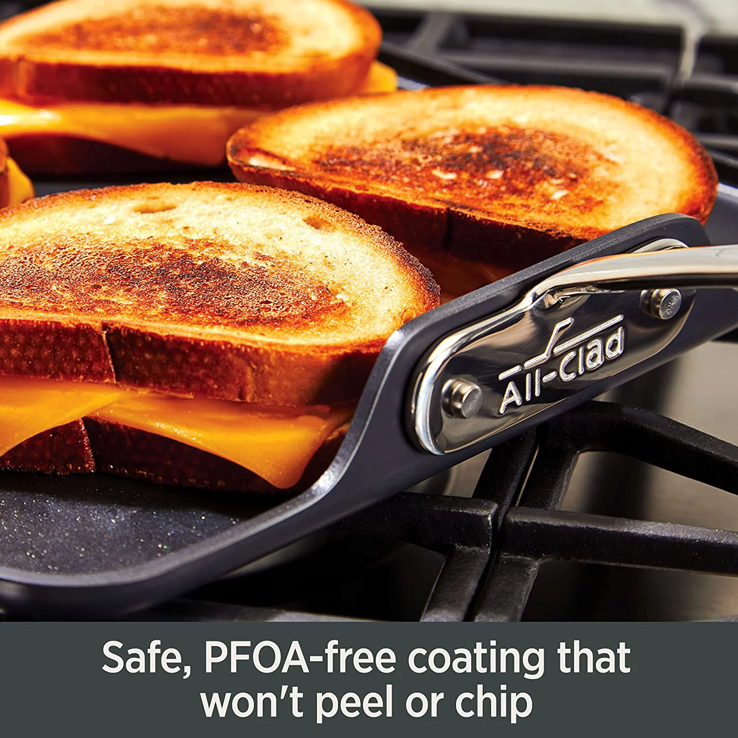 All-Clad Essentials Hard Anodized Nonstick Cookware Set, 2-piece Fry Pan Set, 8.5 & 10.5 inch