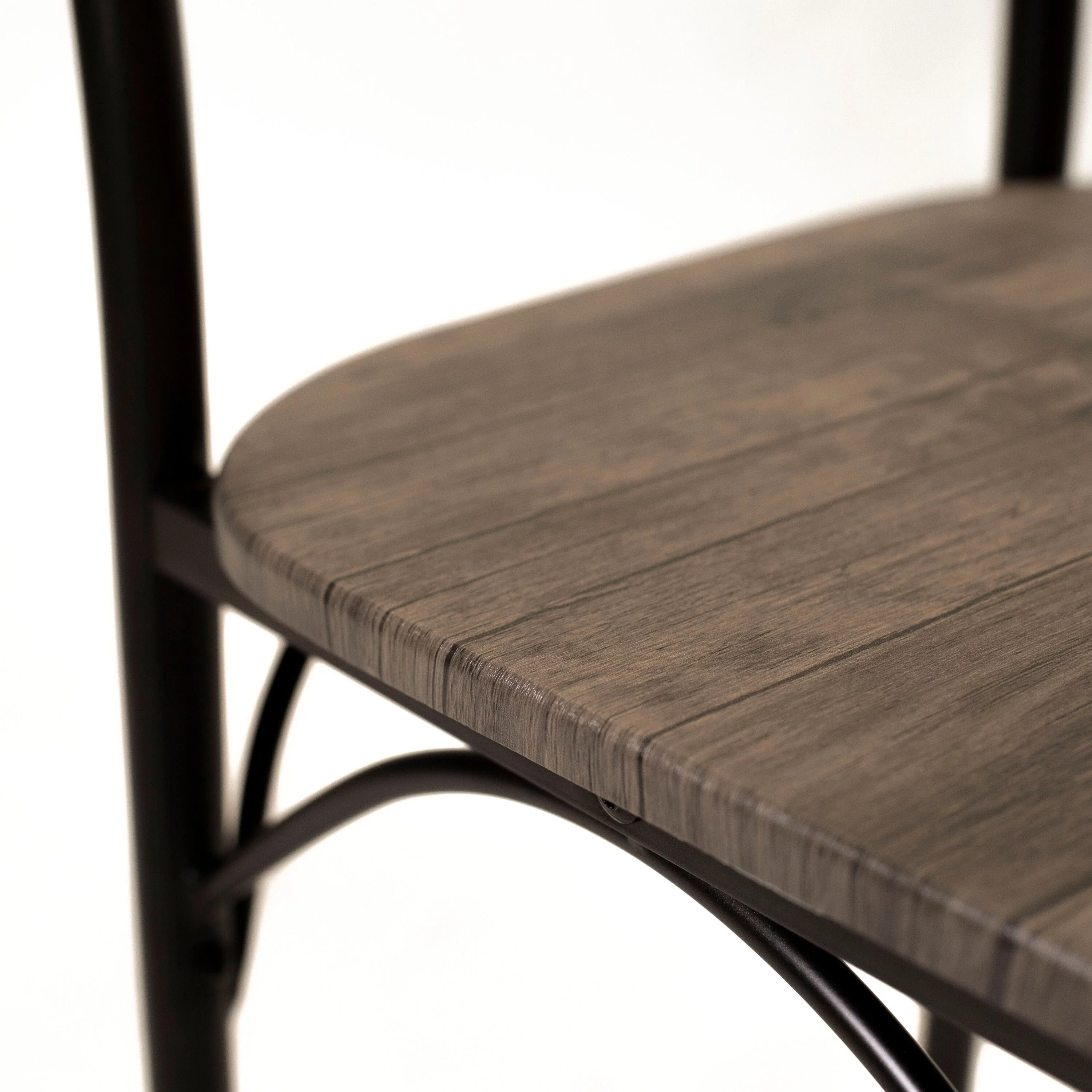 Denhour DH BASIC Small Space 2-Person Dining Set by  Natural Bronze Finish, Natural Finish