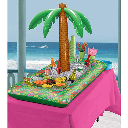 amscan Inflatable Palm Tree Buffet Cooler - 4 Ft., 1 Pc