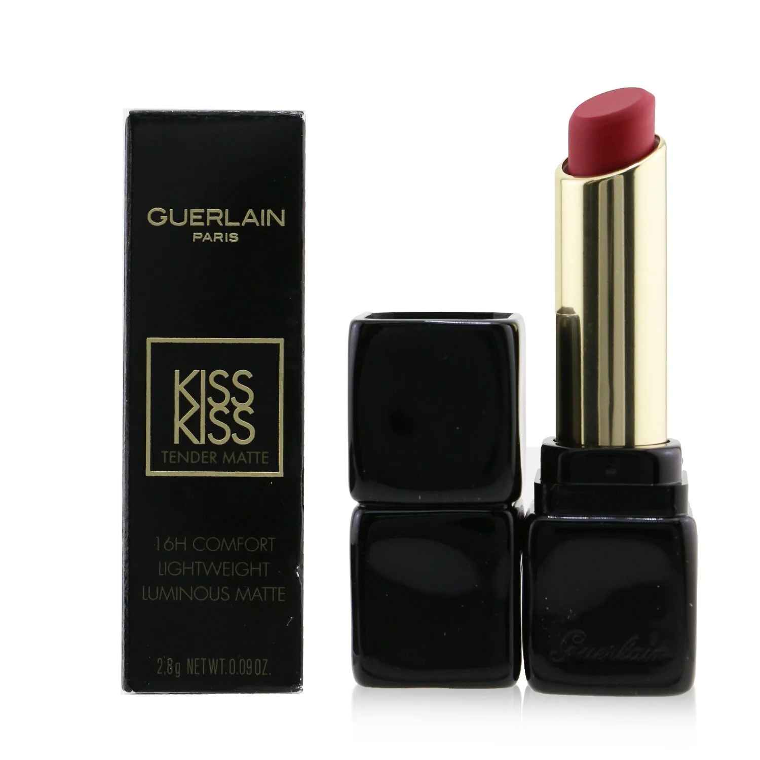 Guerlain Kisskiss Tender Matte Lipstick - # 910 Wanted Red  2.8g/0.09oz