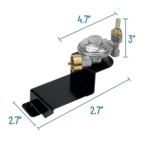 Skyflame Gas Grill Valve Regulator Assembly Compatible with Weber Q2000 Q2200 Series - Replacement Parts for Weber 64865