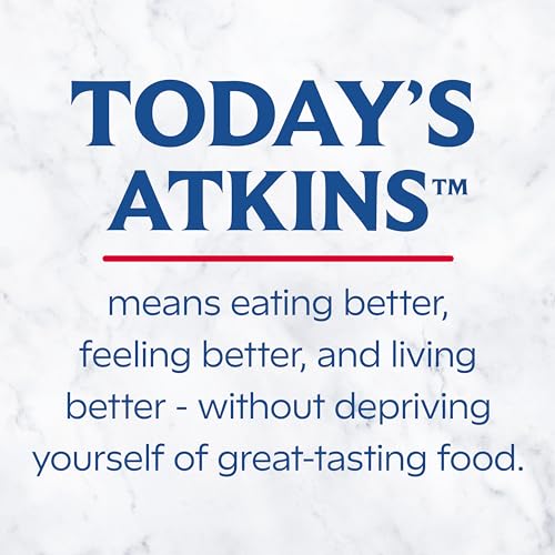 Atkins Creamy Milk Chocolate PLUS Protein Shake, 30g Protein, 7g Fiber, 2g Net Carb, 1g Sugar, Keto Friendly, Low Carb, High Protein Drink, 12 Count