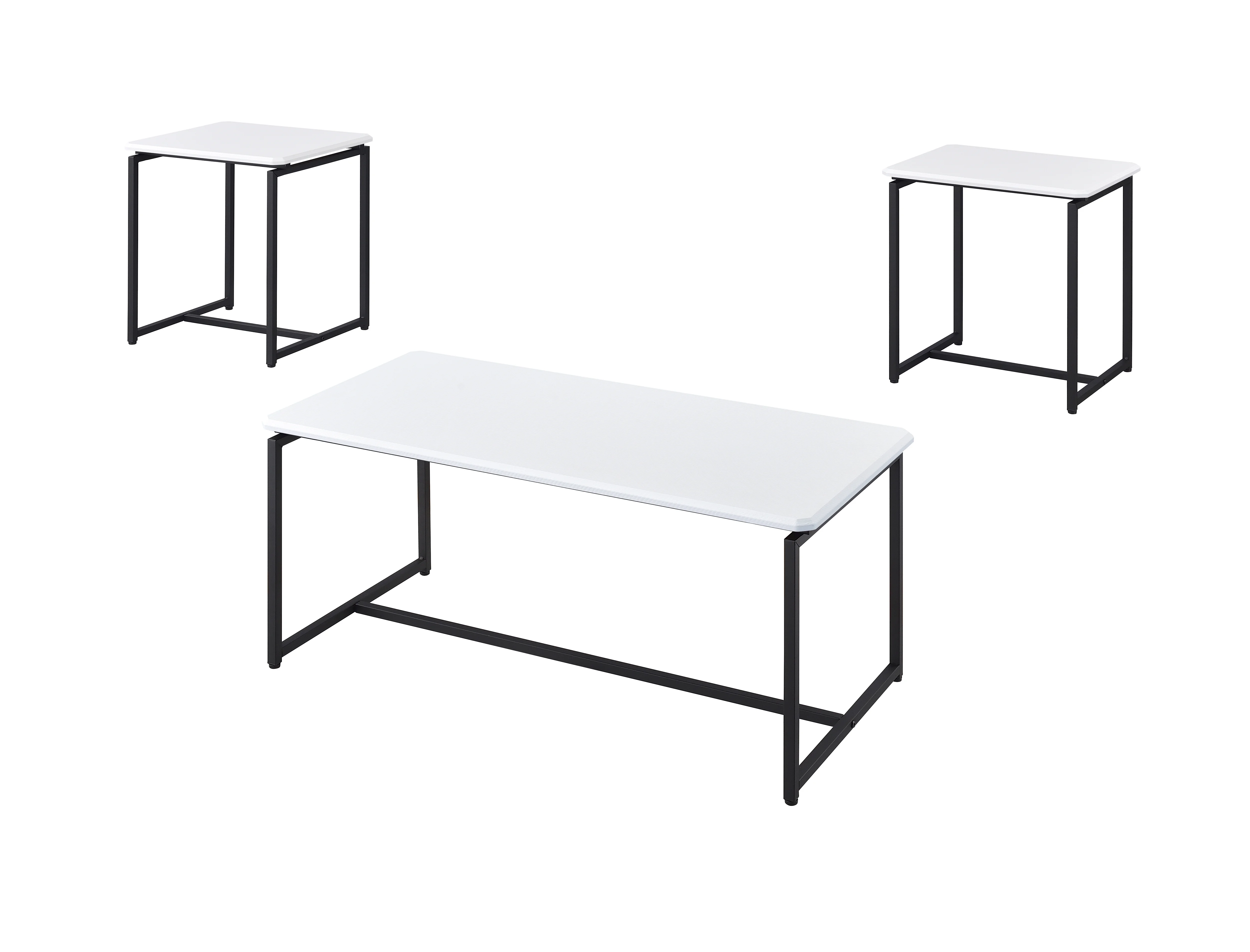 Carbon Fiber Coffee and End Table Set - 3 Piece - Elevate Your Living Space