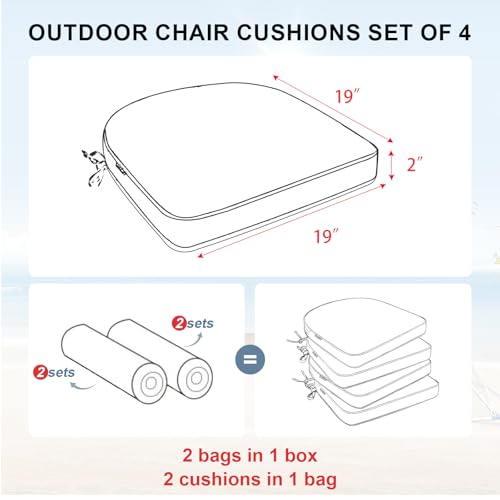 Favoyard Outdoor Chair Cushions 19