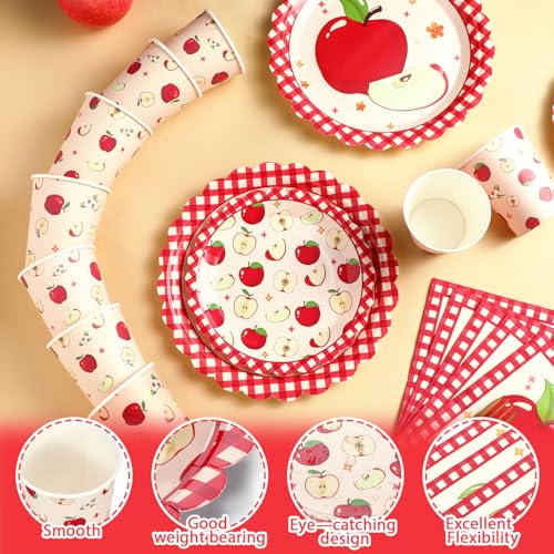 Domensi 250 Pcs Little Pumpkin Baby Shower Party Decoration Set Serves 50 Fall Disposable Tableware Set Include Dinner Dessert Plates Napkins Cups for Autumn Farm Birthday Thanksgiving Party Supplies