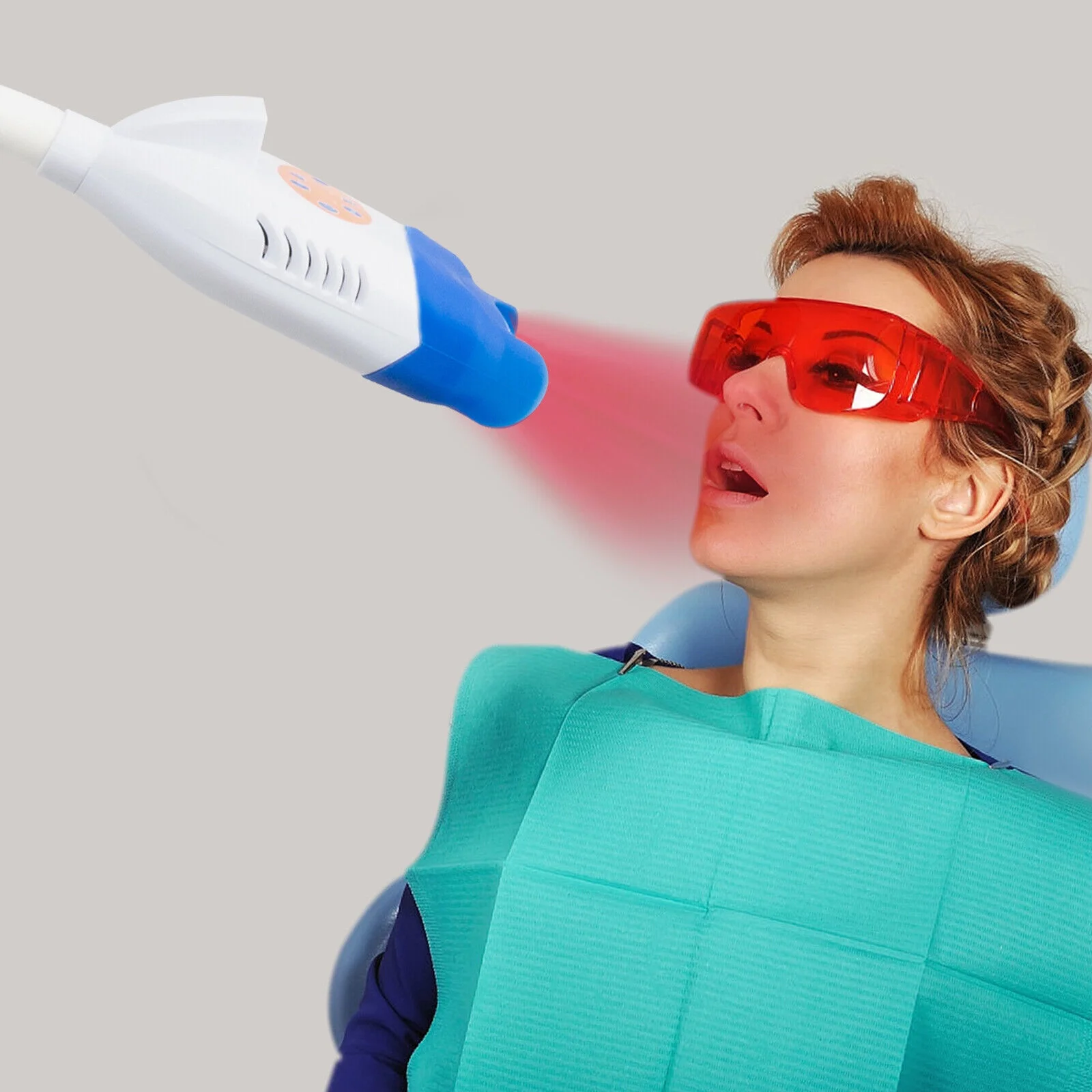 Mobile Pro Teeth Whitening Machine LED Light 36W Dental Teeth Whitening Lamp New,10 Tubes LED