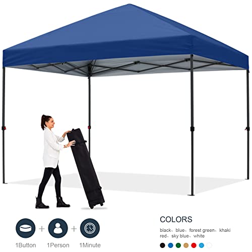 ABCCANOPY Pop Up Canopy - Outdoor Patio Portable Canopy Tent Heavy Duty for Backyard and Deck with 4 Sandbags(White, 10x10)