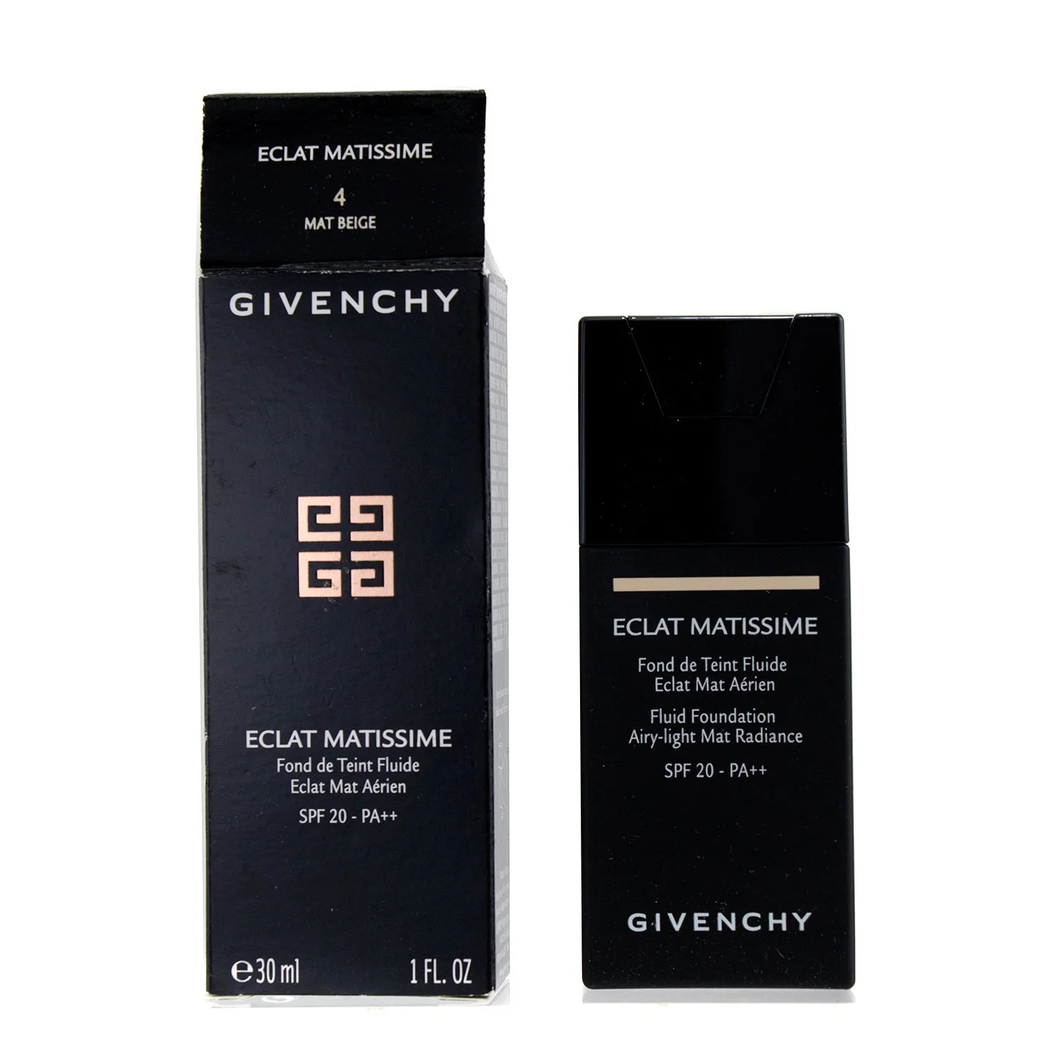 Givenchy Eclat Matissime Fluid Foundation SPF 20 - # 4 Mat Beige  30ml/1oz