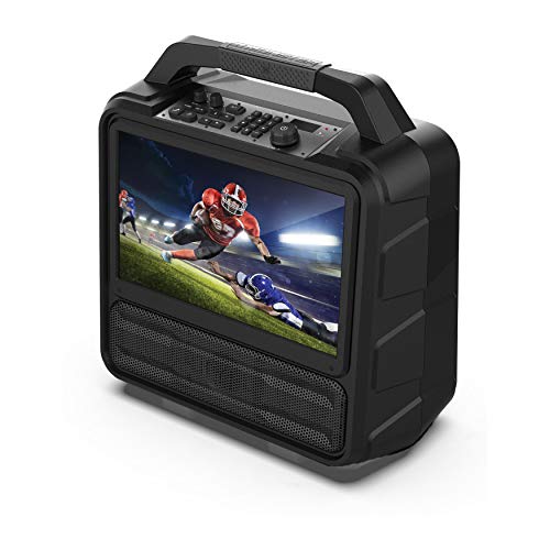 Monster Vision | Portable Entertainment System, 15.6” Full HD Screen, 60W Audio | Up to 25 Hours Playback | Two HDMI Ports for Your Favorite Smart Streaming Device & Gaming Console | Portable TV