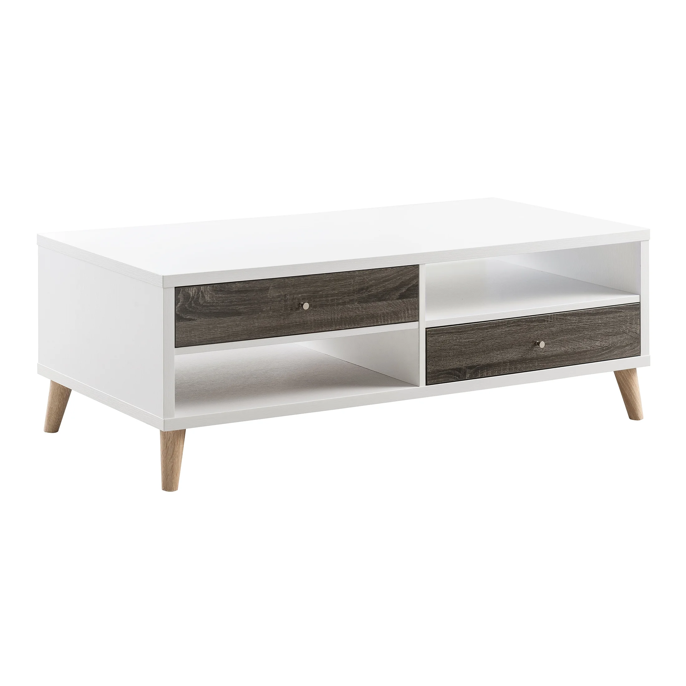 Furniture of America Desmond 2-Drawer Coffee Table, White