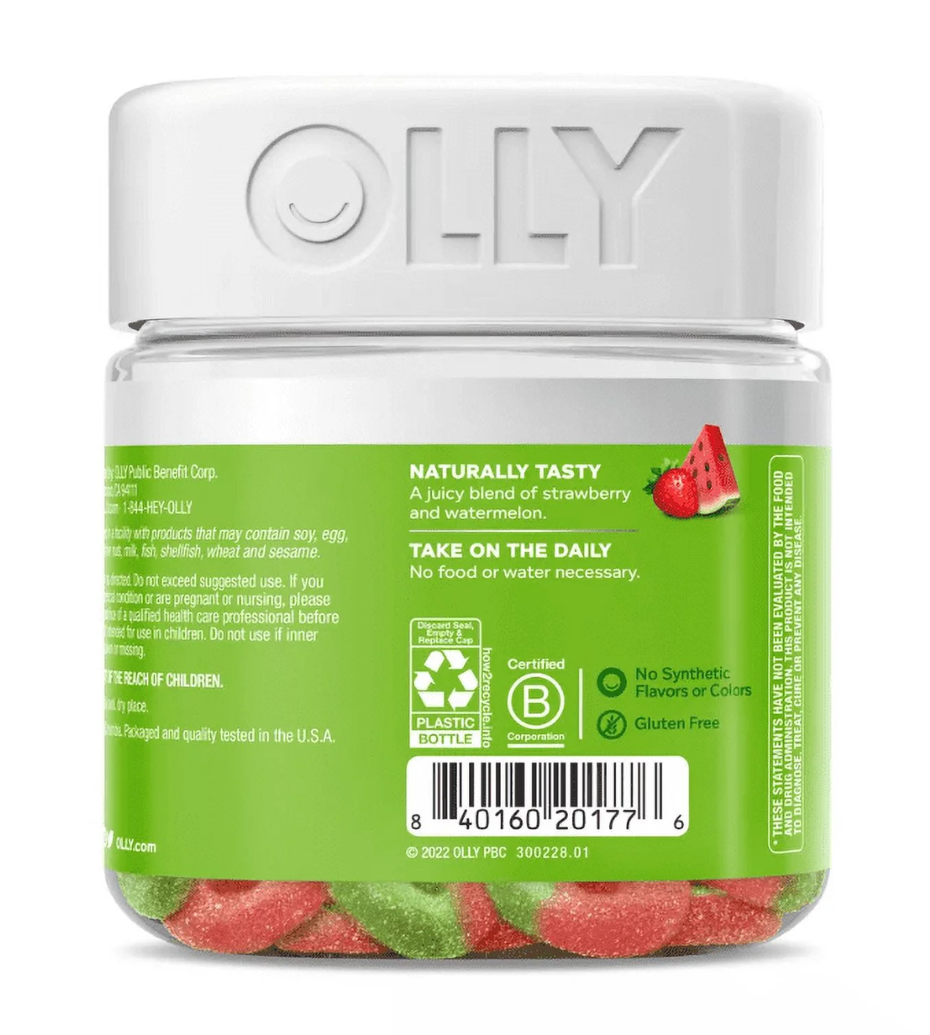 Olly Fiber Digestive Gummy Rings Gut Health (50 gummies) *EN