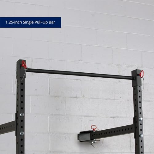 Titan Fitness T-3 Series 82-inch Wall Mounted Folding Power Rack, Space Savings Rack, Folds up to 5